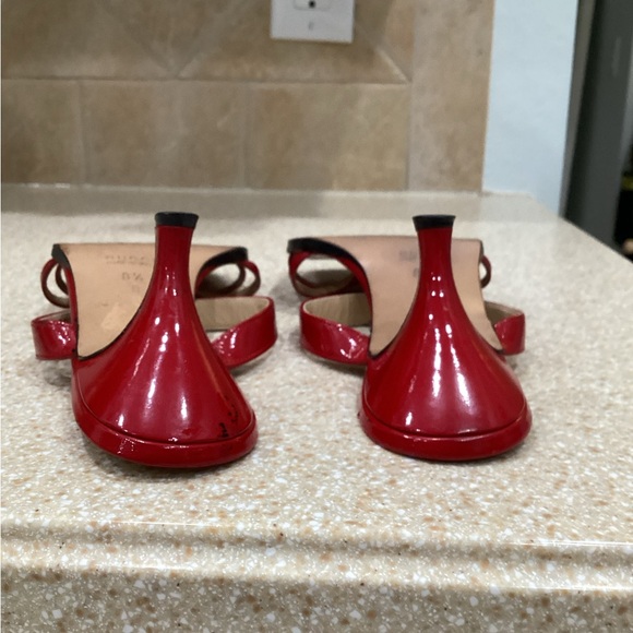 Authentic Gucci Kitten heel sandals red Size 8 1/2 - Picture 9 of 12